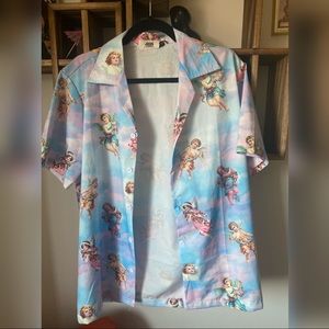 🌤Cherub Unisex Short sleeve button up🌤